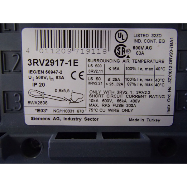 SIEMENS 3RV2917-1E