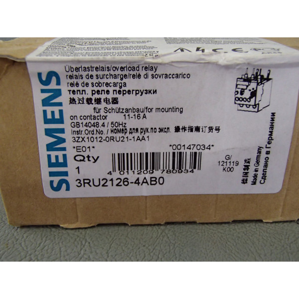 SIEMENS 3RU2126-4AB0