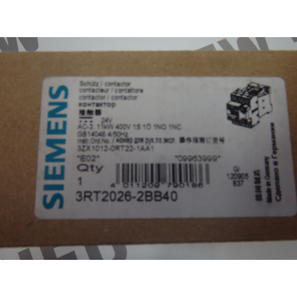 SIEMENS 3RT2026-2BB40