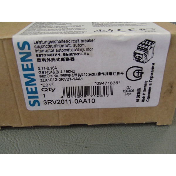 SIEMENS 3RV2011-0AA10