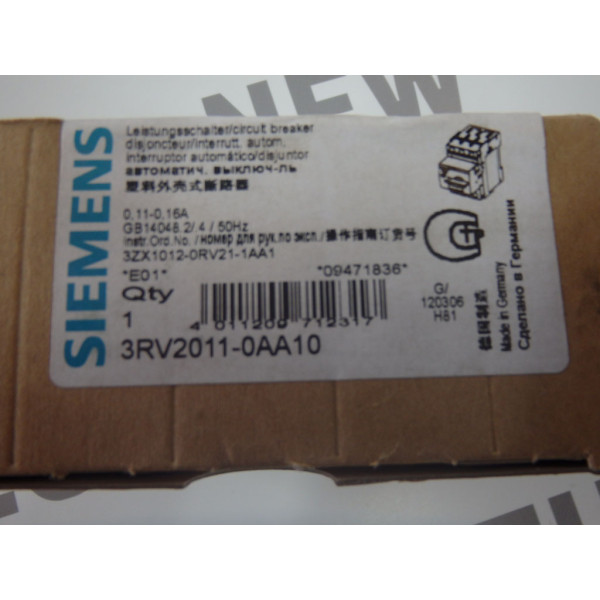 SIEMENS 3RV2011-0AA10