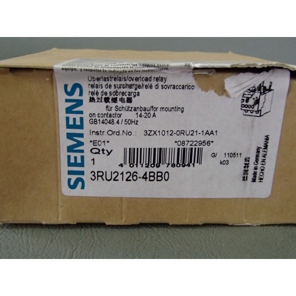 SIEMENS 3RU2126-4BB0