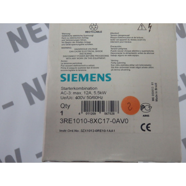 SIEMENS 3RE1010-8XC17-0AV0