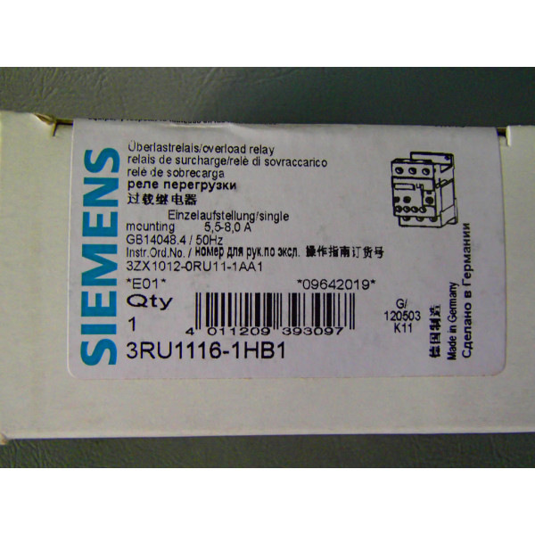 SIEMENS 3RU1116-1HB1