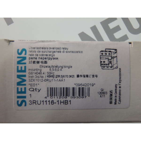 SIEMENS 3RU1116-1HB1