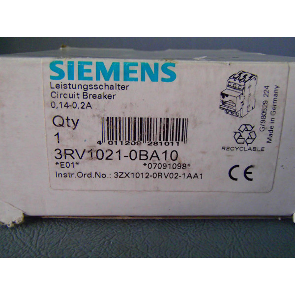 SIEMENS 3RV1021-0BA10