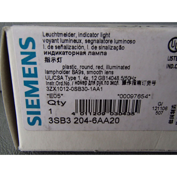 SIEMENS  3SB3204-6AA20