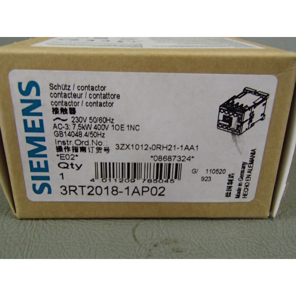 SIEMENS 3RT2018-1AP02