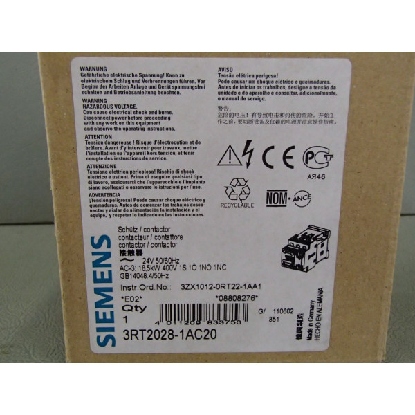 SIEMENS 3RT2028-1AC20