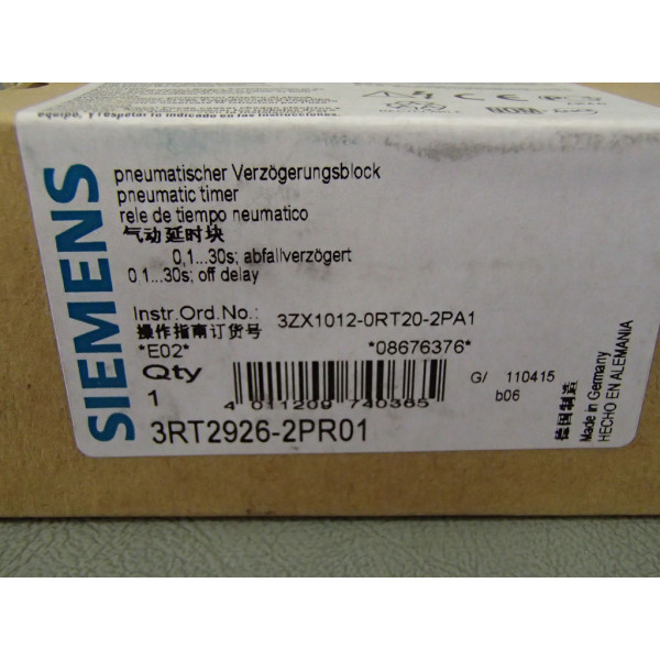 SIEMENS 3RT2926-2PR01