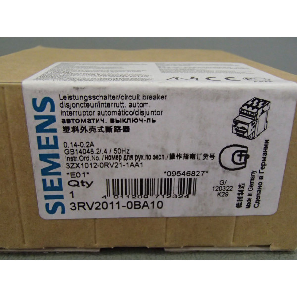 SIEMENS 3RV2011-0BA10