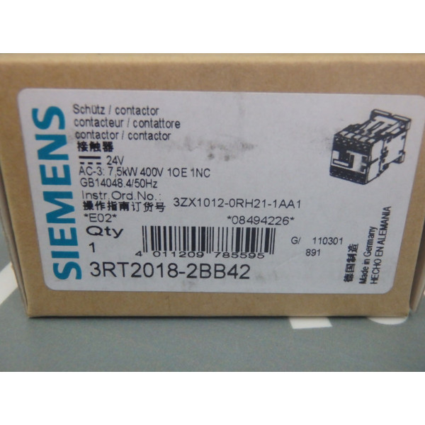 SIEMENS 3RT2018-2BB42