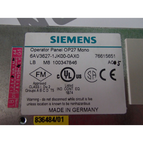 SIEMENS 6AV3627-1JK00-0AX0