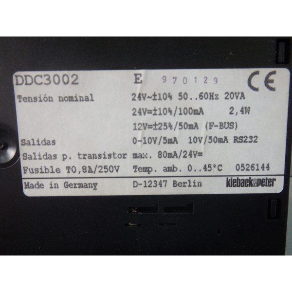 KIEBACK & PETER DDC3002