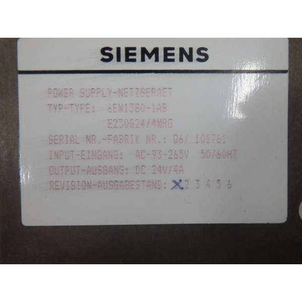 SIEMENS 6EW1380-1AB