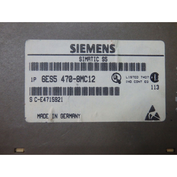 SIEMENS 6ES5470-8MC12