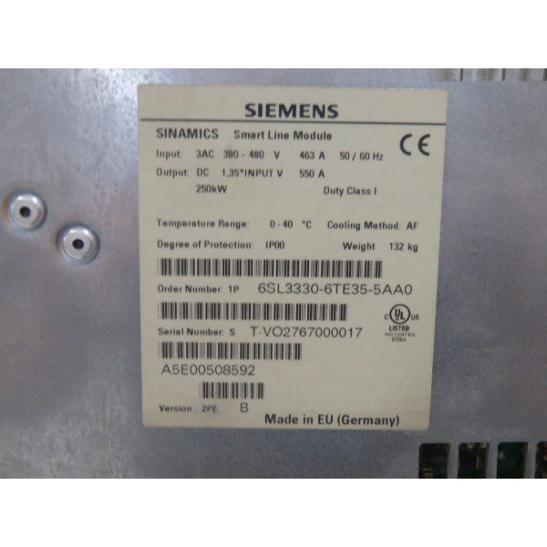 SIEMENS 6SL3330-6TE35-5AA0