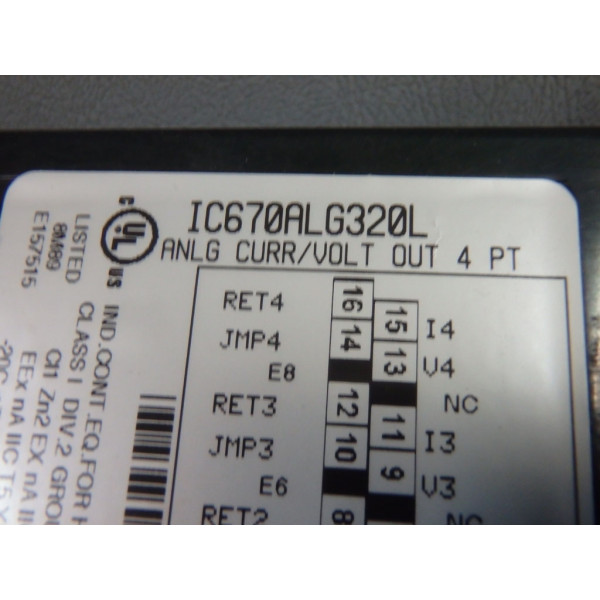 GE FANUC IC670ALG320