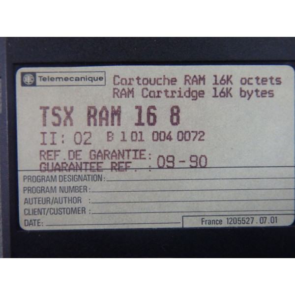 TÉLÉMÉCANIQUE  TSXRAM168