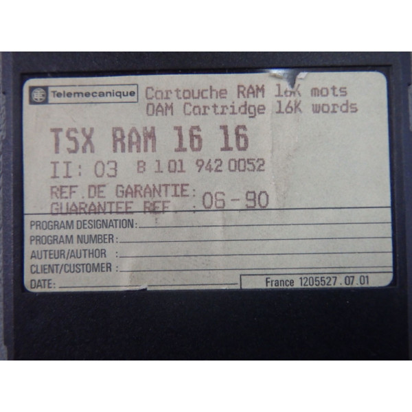 TÉLÉMÉCANIQUE  TSXRAM1616