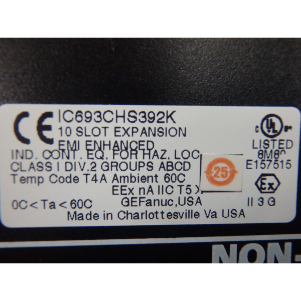 GE FANUC IC693CHS392