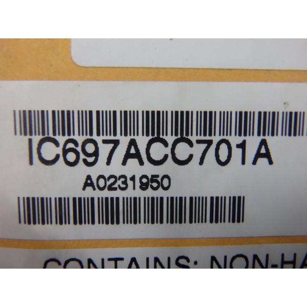 GE FANUC IC697ACC701