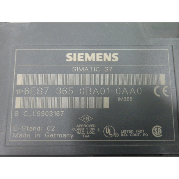 SIEMENS 6ES7365-0BA01-0AA0