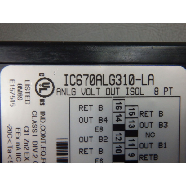 GE FANUC IC670ALG310