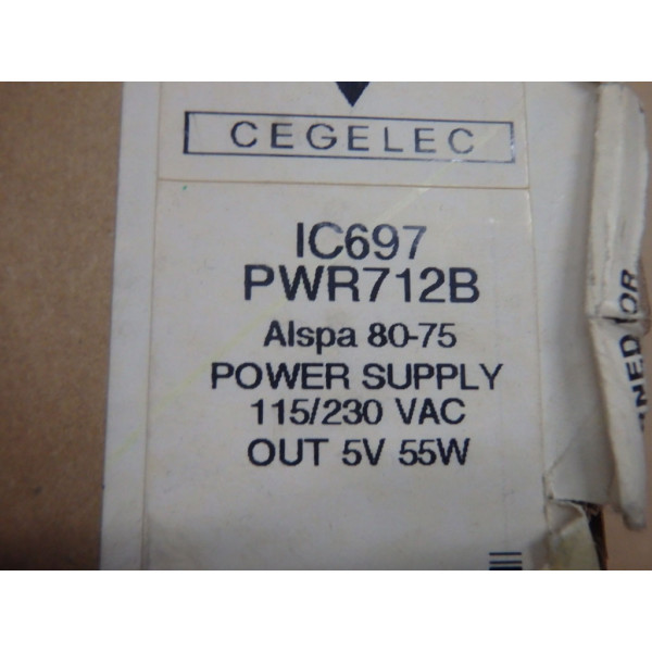 GE FANUC IC697PWR712B