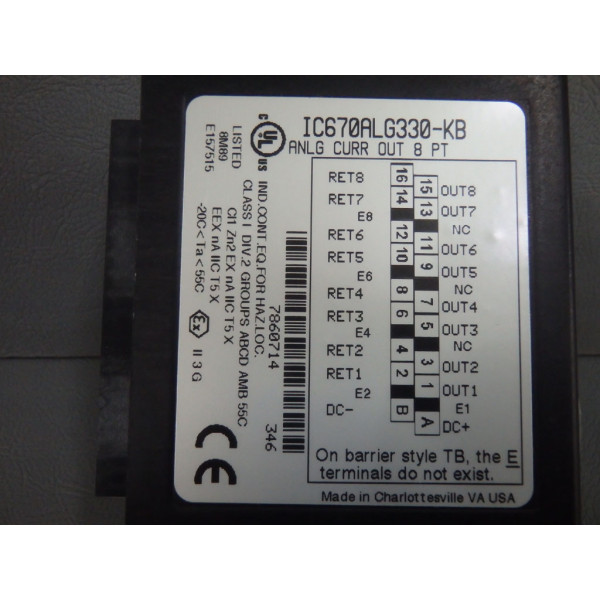 GE FANUC IC670ALG330