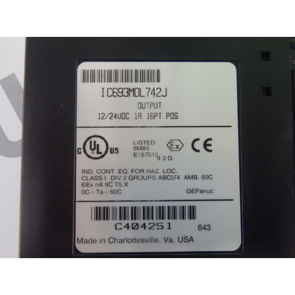 GE FANUC IC693MDL742