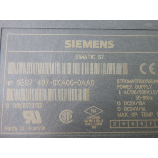 SIEMENS 6ES7407-0KA00-0AA0