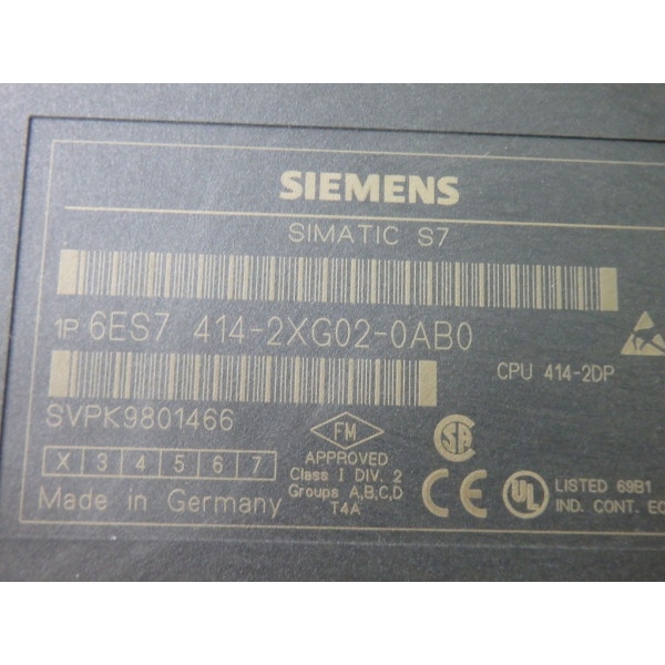 SIEMENS 6ES7414-2XG02-0AB0