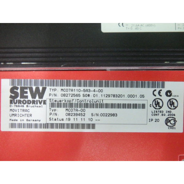 SEW-EURODRIVE MC07A110-5A3-4-00