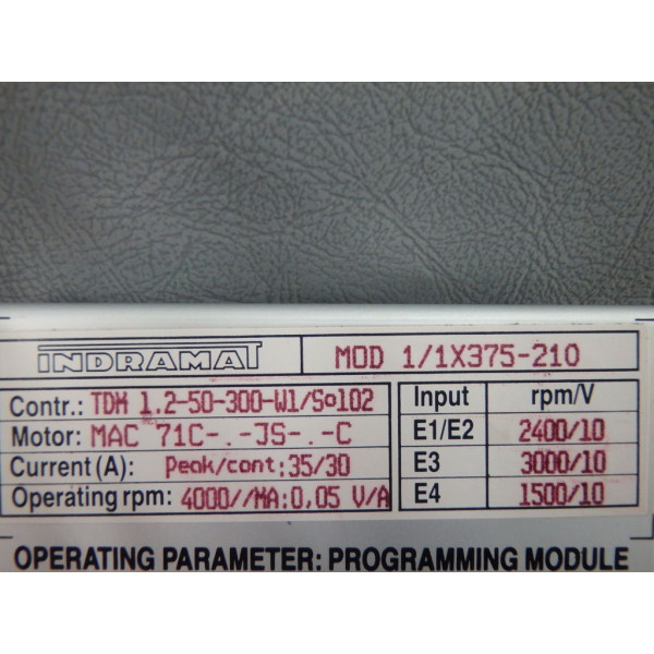 INDRAMAT MOD1/1X375-210