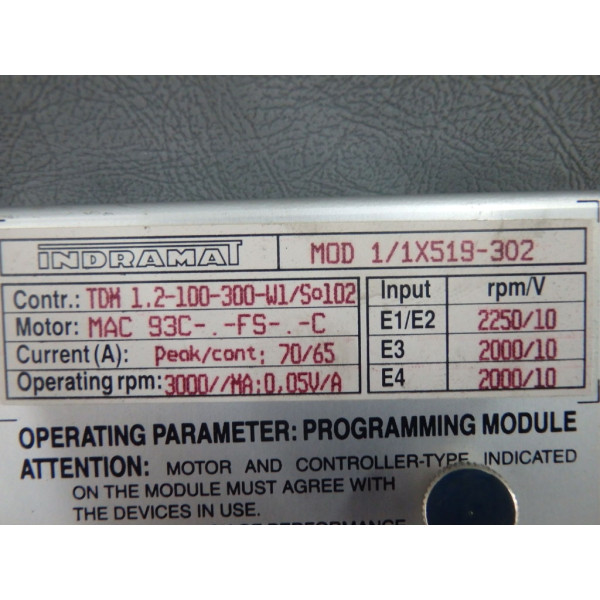 INDRAMAT MOD1/1X519-302