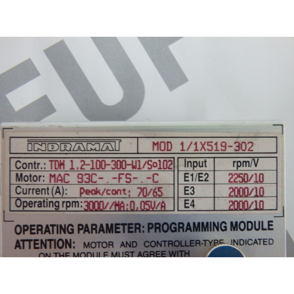 INDRAMAT MOD1/1X519-302