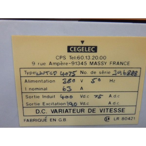 CEGELEC WNTC4075
