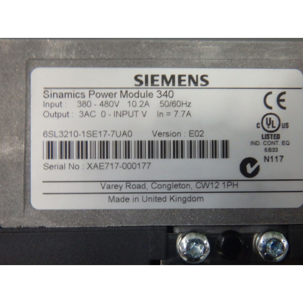 SIEMENS 6SL3210-1SE17-7UA0