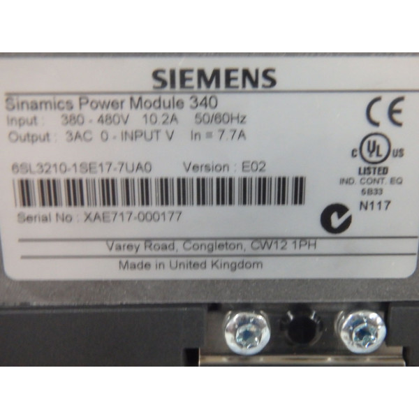 SIEMENS 6SL3210-1SE17-7UA0