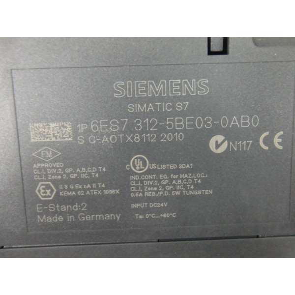 SIEMENS 6ES7312-5BE03-0AB0