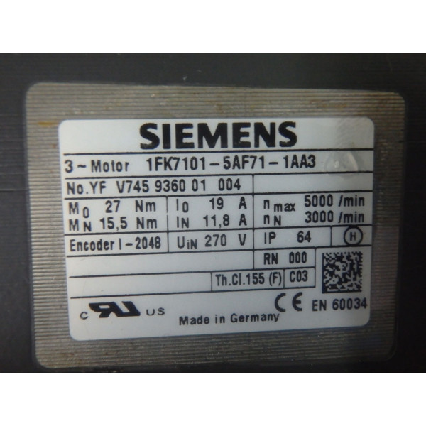 SIEMENS 1FK7101-5AF71-1AA3