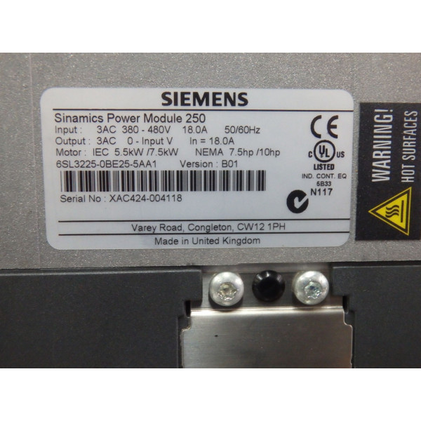 SIEMENS 6SL3225-0BE25-5AA1