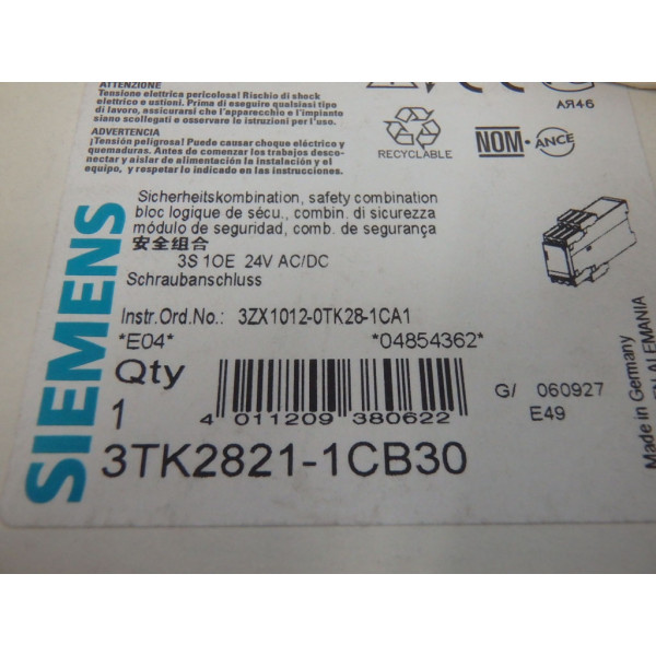 SIEMENS 3TK2821-1CB30