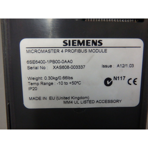 SIEMENS  6SE6400-1PB00-0AA0