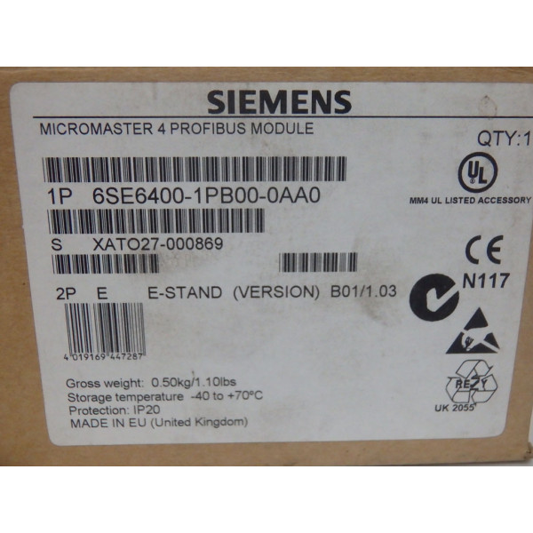 SIEMENS  6SE6400-1PB00-0AA0