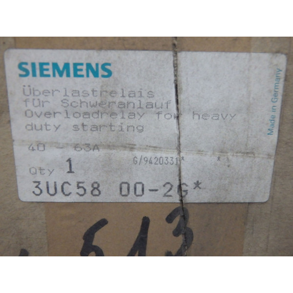 SIEMENS 3UC5800-2G