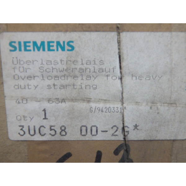 SIEMENS 3UC5800-2G