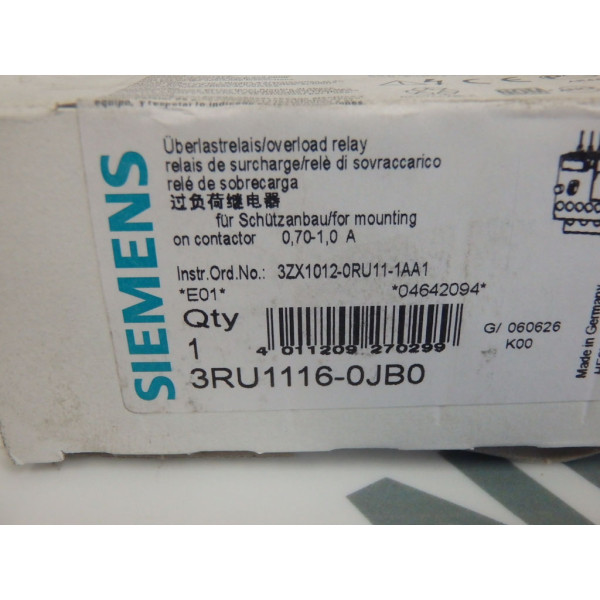 SIEMENS 3RU1116-0JB0