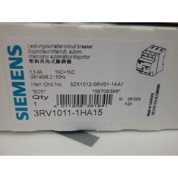 SIEMENS 3RV1011-1HA15